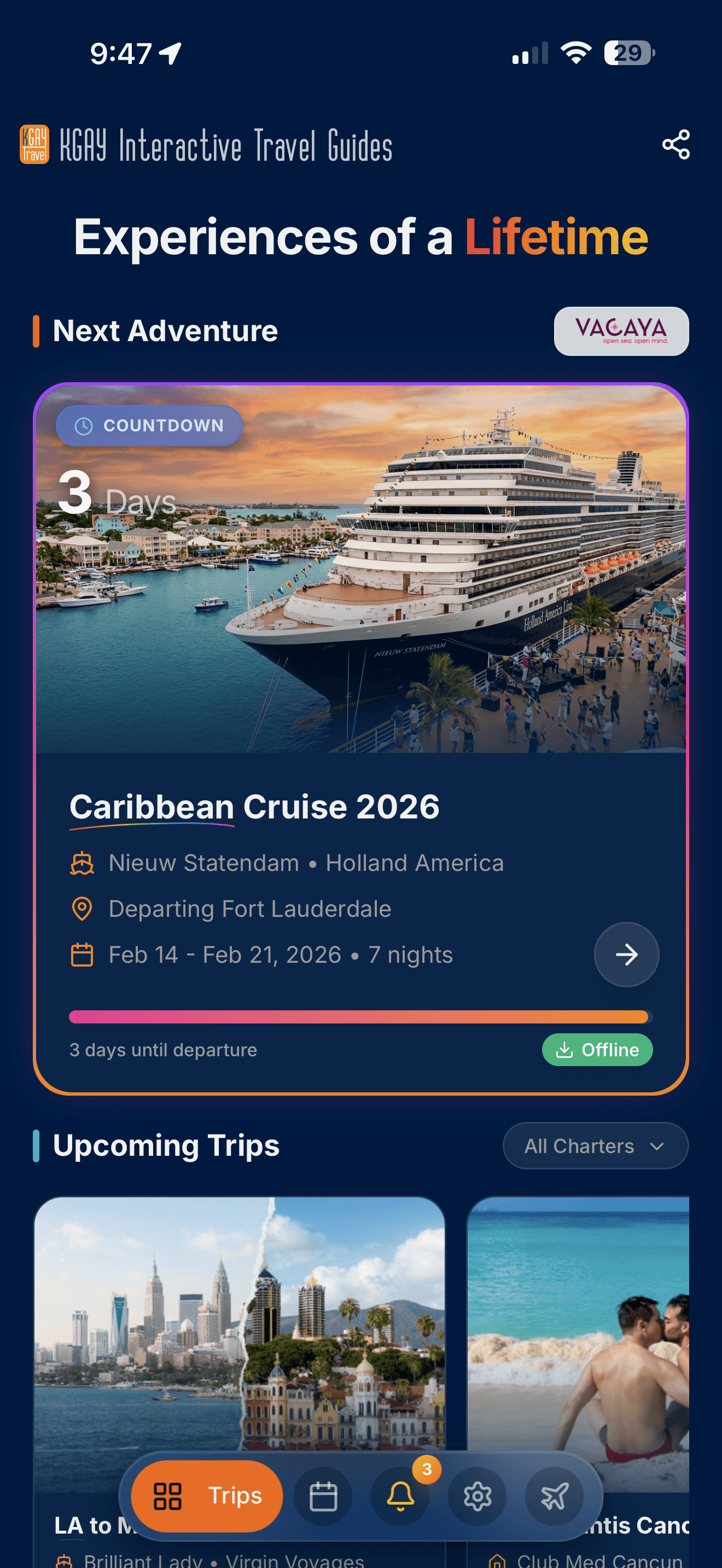 KGAY Travel app screenshot